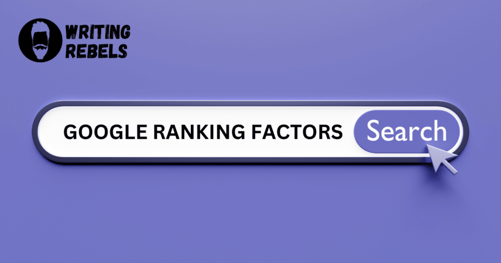 google ranking factors