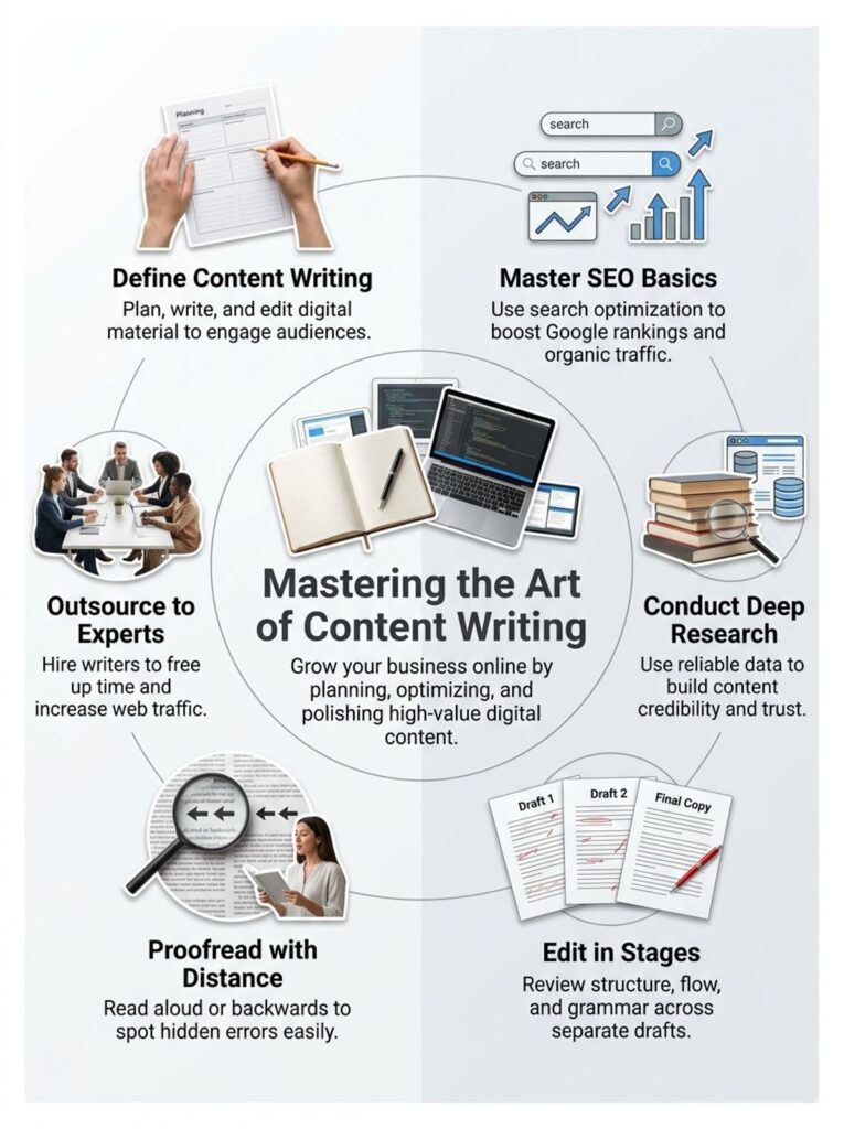 what is content writing infographic